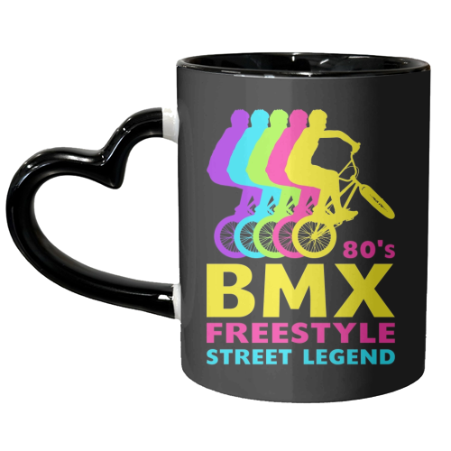 BMX 80's Freestyle Street Legend Retro Vintage 1980's Bmx bike - unique mug by InspiredImages