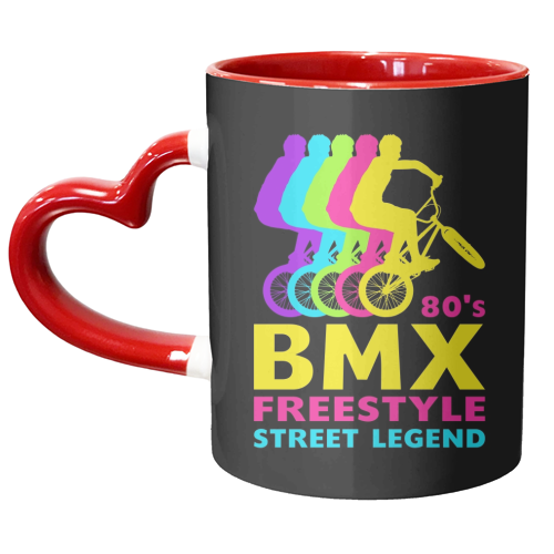 BMX 80's Freestyle Street Legend Retro Vintage 1980's Bmx bike - unique mug by InspiredImages