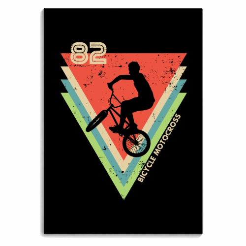 BMX 82 Bicycle Motocross / Retro 1982 Bmx - personalised A4, A5, A6 notebook by InspiredImages