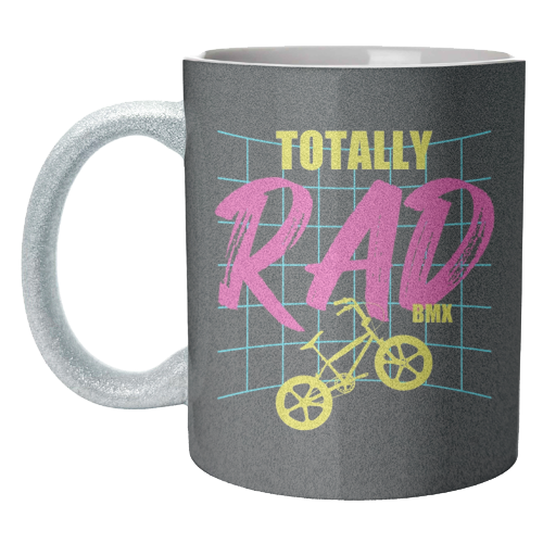 BMX Totally Rad 1980's Retro Vintage Bmx Bike Radical Bicycle Motocross - unique mug by InspiredImages