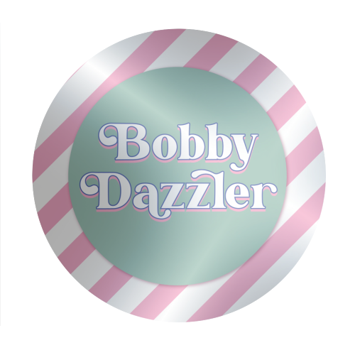 Bobby Dazzler - Circle Sticker by Mad Philomena