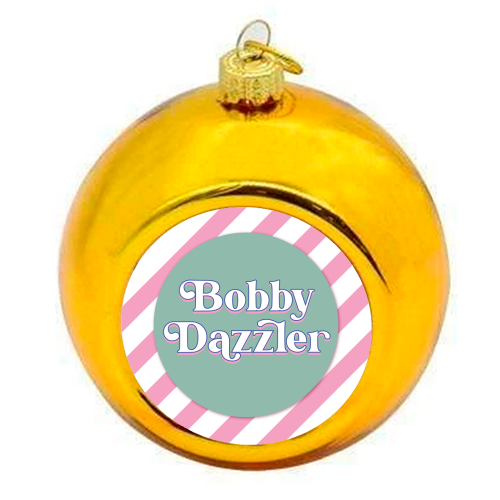 Bobby Dazzler - colourful christmas bauble by Mad Philomena