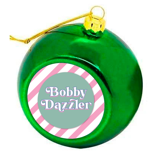 Bobby Dazzler - colourful christmas bauble by Mad Philomena