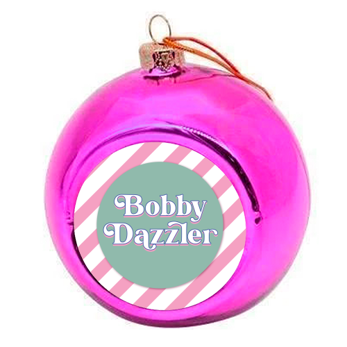 Bobby Dazzler - colourful christmas bauble by Mad Philomena