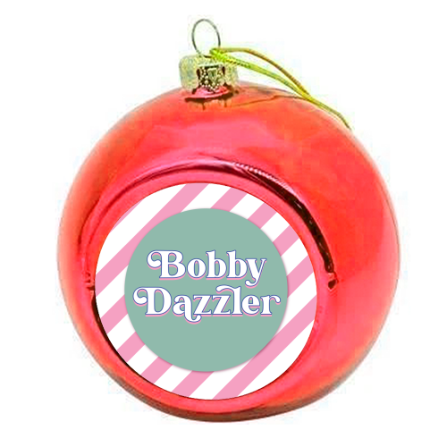 Bobby Dazzler - colourful christmas bauble by Mad Philomena