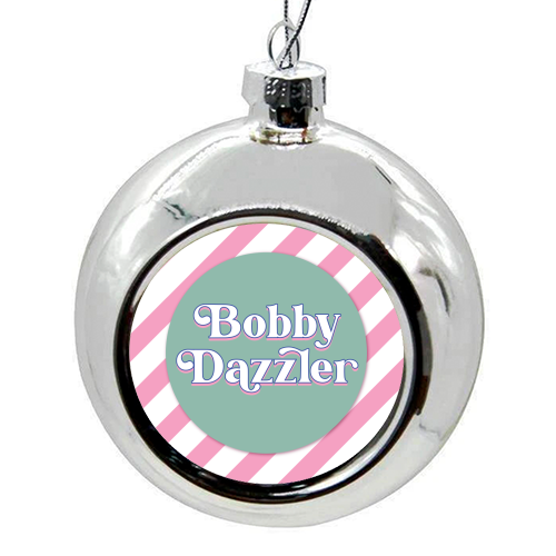 Bobby Dazzler - colourful christmas bauble by Mad Philomena