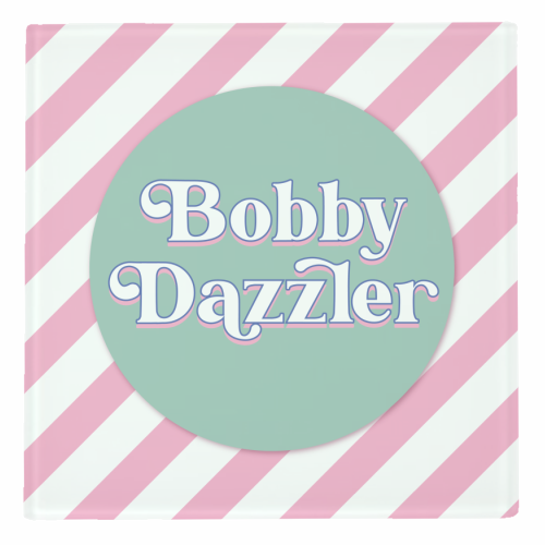 Bobby Dazzler - personalised beer coaster by Mad Philomena