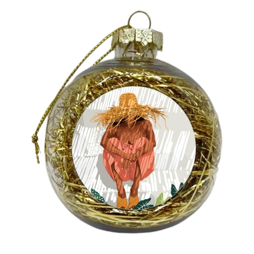 Bohemian Vacay - xmas bauble by Uma Prabhakar Gokhale