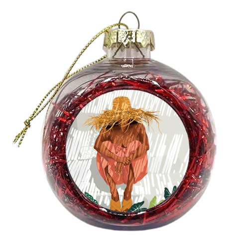Bohemian Vacay - xmas bauble by Uma Prabhakar Gokhale