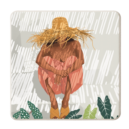 Bohemian Vacay - personalised beer coaster by Uma Prabhakar Gokhale