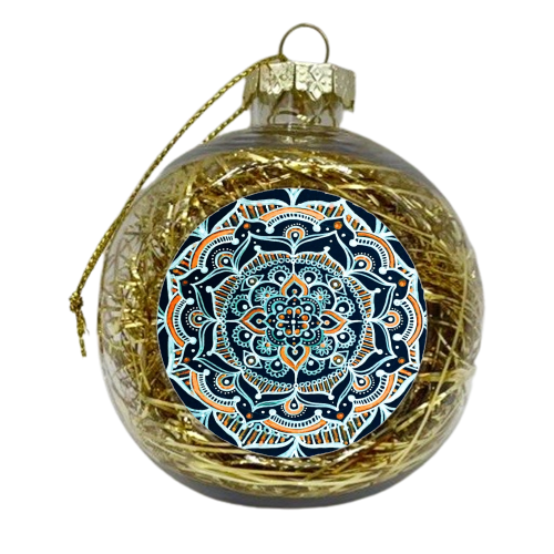 Bohemian Zen Mandala - xmas bauble by InspiredImages