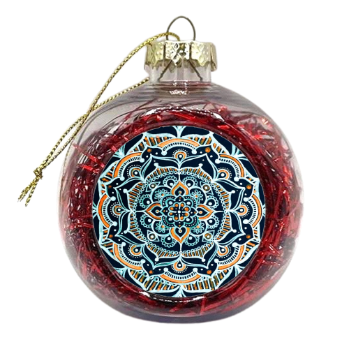 Bohemian Zen Mandala - xmas bauble by InspiredImages