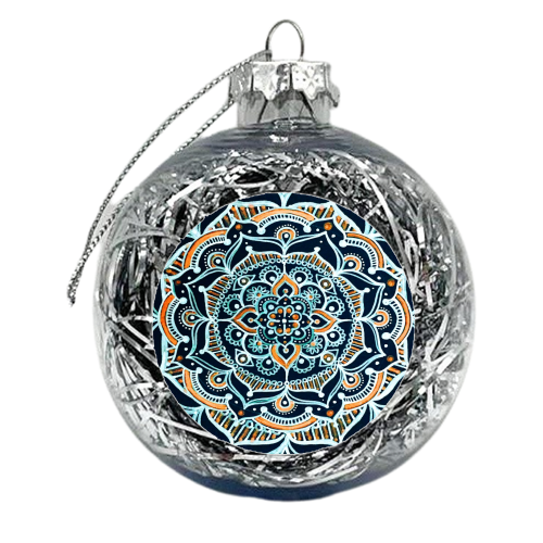Bohemian Zen Mandala - xmas bauble by InspiredImages