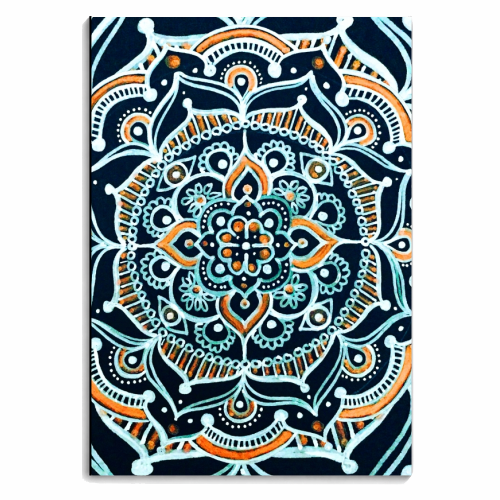 Bohemian Zen Mandala - personalised A4, A5, A6 notebook by InspiredImages