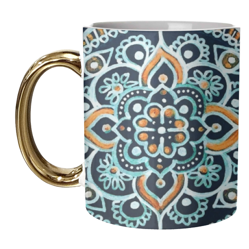 Bohemian Zen Mandala - unique mug by InspiredImages