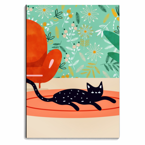 Boho Cat - personalised A4, A5, A6 notebook by Uma Prabhakar Gokhale