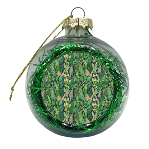 Boho Jungle - xmas bauble by Samantha Dolan
