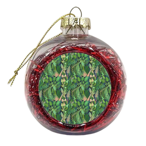 Boho Jungle - xmas bauble by Samantha Dolan
