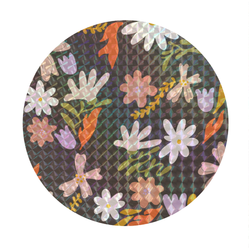 Boho spring florals - Circle Sticker by andrea zuza