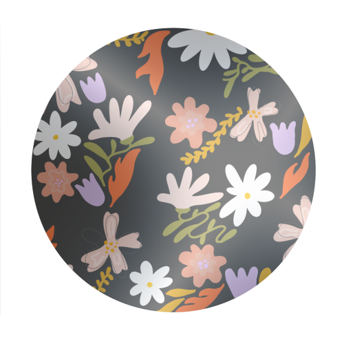 Boho spring florals - Circle Sticker by andrea zuza