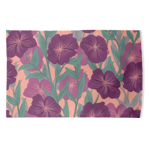 Bold Bloom Purple - funny tea towel by Daniela di Niro