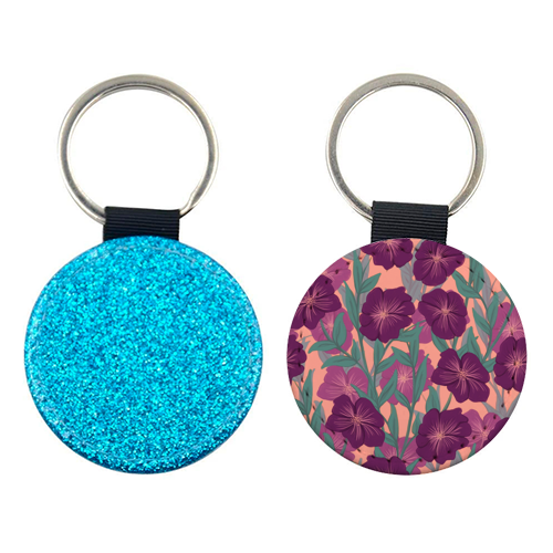 Bold Bloom Purple - keyring by Daniela di Niro