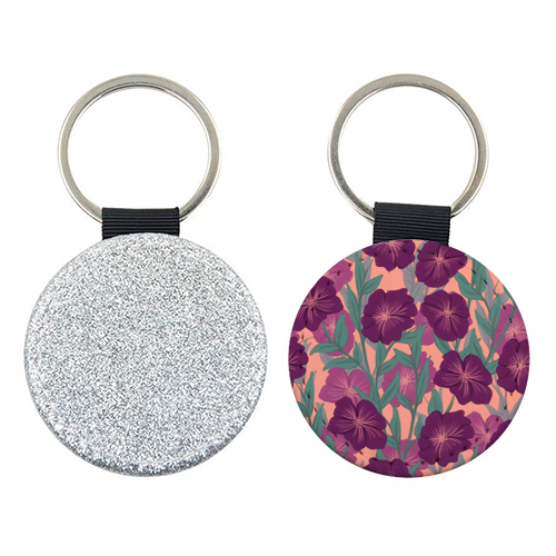 Bold Bloom Purple - keyring by Daniela di Niro