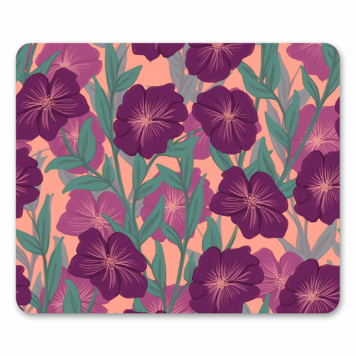 Bold Bloom Purple - mouse mat by Daniela di Niro