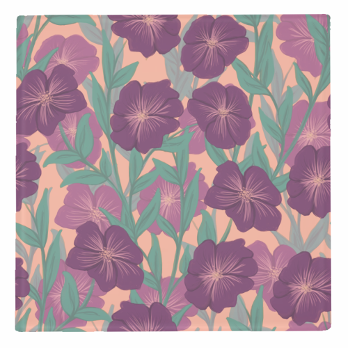 Bold Bloom Purple - personalised beer coaster by Daniela di Niro