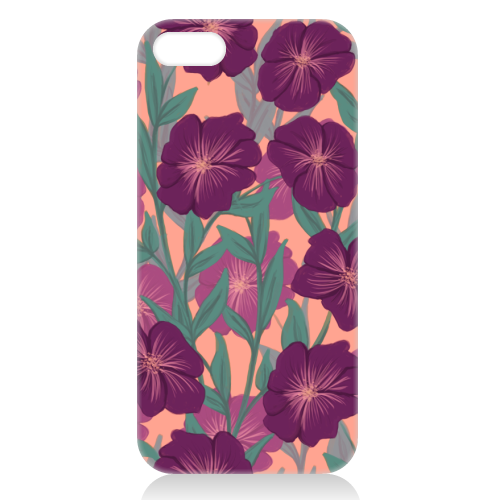 Bold Bloom Purple - unique phone case by Daniela di Niro