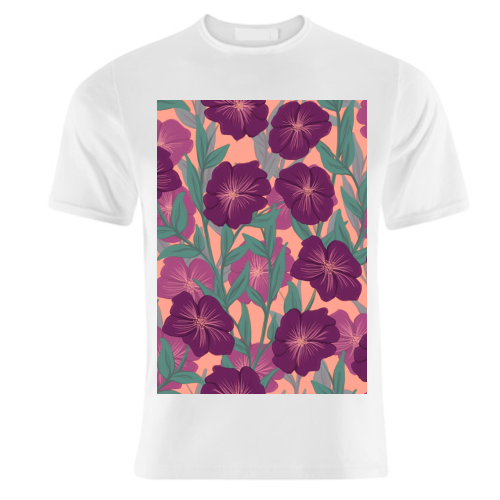 Bold Bloom Purple - unique t shirt by Daniela di Niro