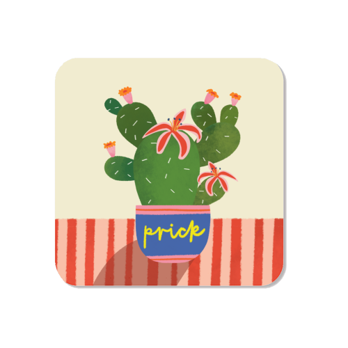 Bold Bright Prick Funny Cactus Illustration Design - Magnet by AbiGoLucky