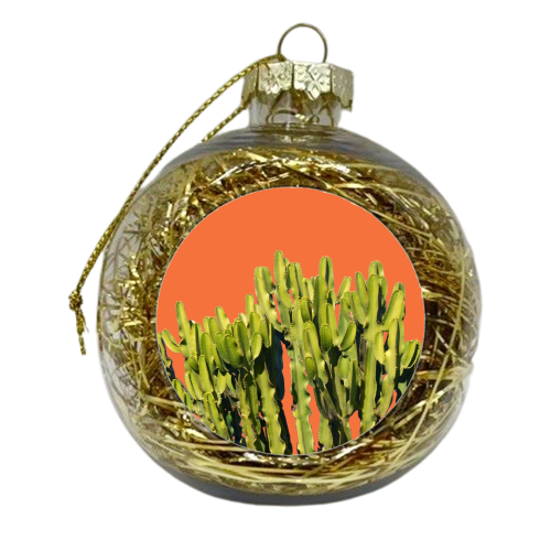 Bold Cactus - xmas bauble by Uma Prabhakar Gokhale