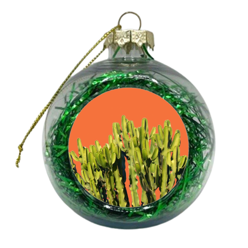 Bold Cactus - xmas bauble by Uma Prabhakar Gokhale