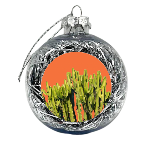 Bold Cactus - xmas bauble by Uma Prabhakar Gokhale