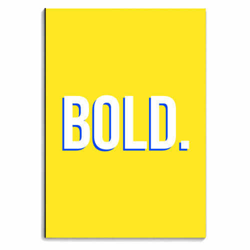 BOLD. - personalised A4, A5, A6 notebook by Dominique Benedict