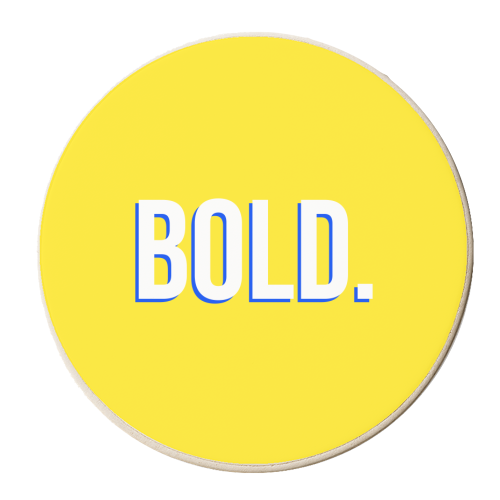 BOLD. - personalised beer coaster by Dominique Benedict