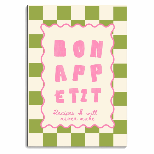 Bon Appetit - personalised A4, A5, A6 notebook by Lilly Rose