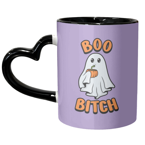 Boo Bitch - Ghost - unique mug by Amy Farmer