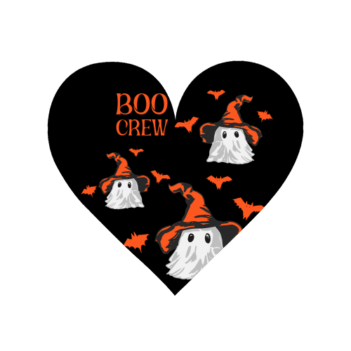 Boo Crew Halloween Ghost with Witch Hat and Bats - Magnet by EZbie