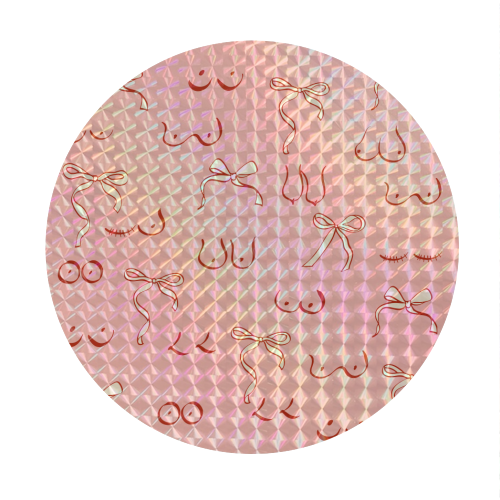 Boobs and Bows Coquette - Circle Sticker by EZbie