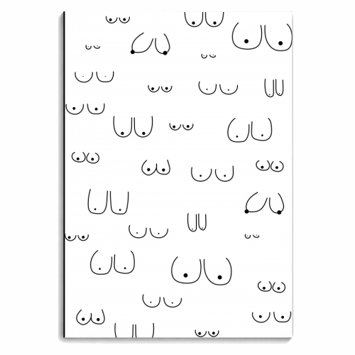 Boobs - personalised A4, A5, A6 notebook by The Native State