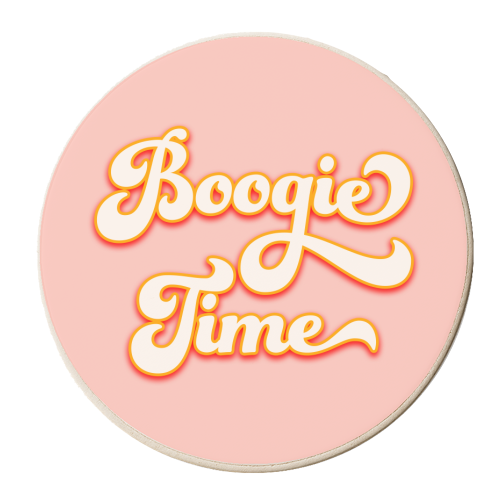 Boogie Time - personalised beer coaster by Dominique Benedict