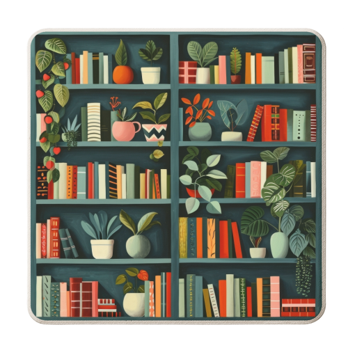 Book shelf - personalised beer coaster by DejaReve