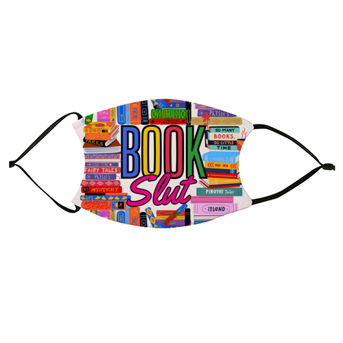 Book Slut - face cover mask by Lilly Rose