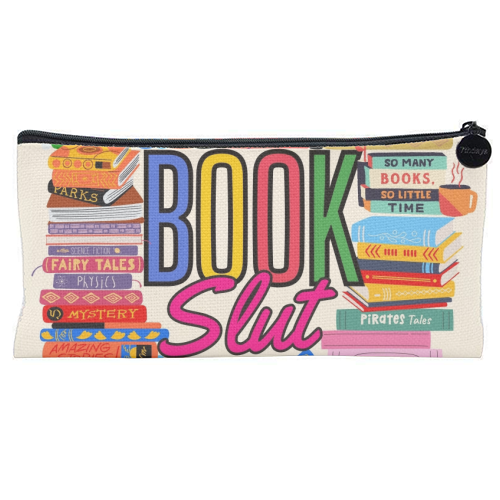 Book Slut - flat pencil case by Lilly Rose