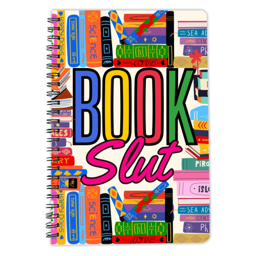 Book Slut - personalised A4, A5, A6 notebook by Lilly Rose