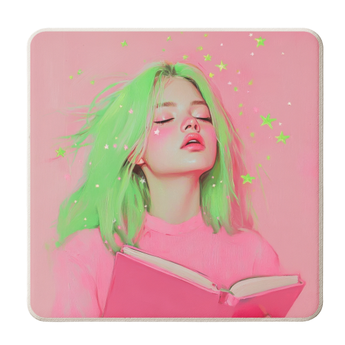 Bookoholic - personalised beer coaster by DejaReve