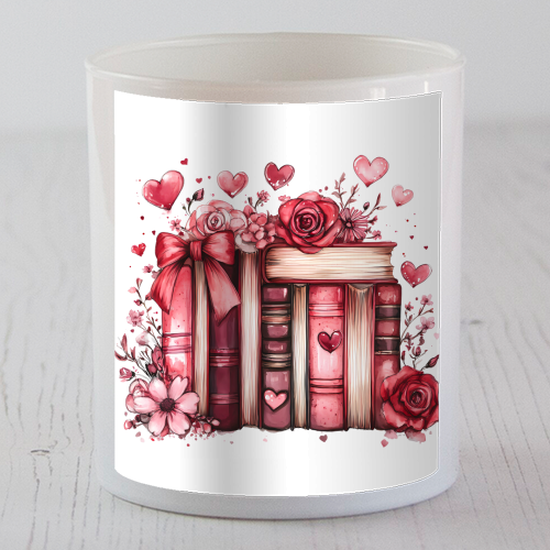 Books and Roses - scented candle by haris kavalla