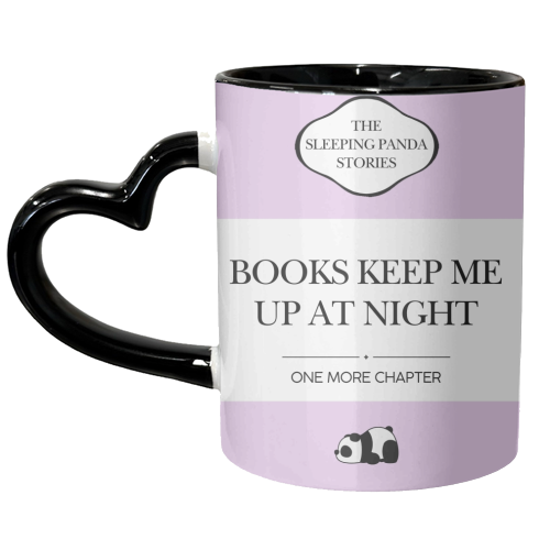 BOOKS KEEP ME UP AT NIGHT - unique mug by Ms Doodle